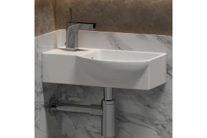 Раковина подвесная Ceramica Nova Element 40х22 белая правая - 3