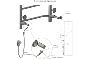 Полотенцесушитель электрический Тругор Пэк 20 80x40 - 3