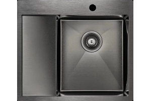 Мойка кухонная Paulmark Flank R 59 темный хром
