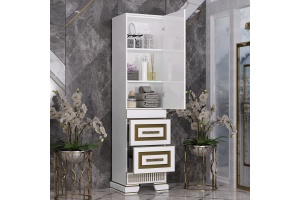 Шкаф-пенал Opadiris Оникс R золотая патина - 2