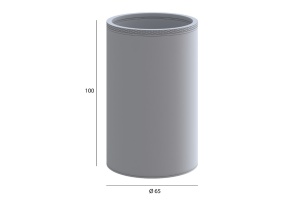 Стакан для зубных щеток настенный Boheme Uno хром - 2