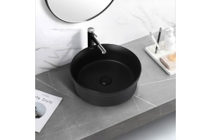 Раковина накладная ABBER Bequem 40 черная матовая (AC2103MB) - 3