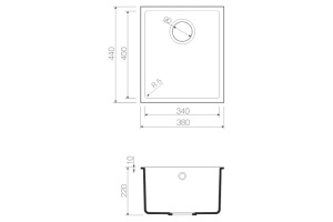 Мойка кухонная Omoikiri Bosen 38-U WH белая - 3