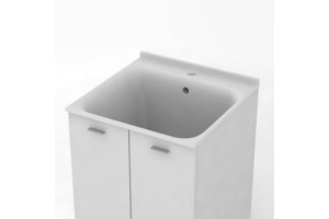 Kerasan Aquadom Раковина 60х60см с 1 отв. выбитым под смеситель (запчасть для комплекта для постирочной 9165), без сифона 7535 , цвет белый