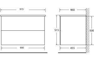 Мебель для ванной BelBagno Etna 90 rovere bianco - 3