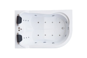 Ванна акриловая Royal Bath Norway De Luxe 180х120 L с гидромассажем белый
