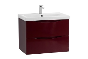 Комплект мебели BelBagno Marino-Cer 70 бордовый - 3