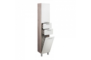 Шкаф-пенал IDDIS Sena 36 напольный белый/дерево (SEN3600i97) - 3