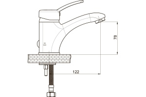 Смеситель для раковины GPD Primula хром - 2