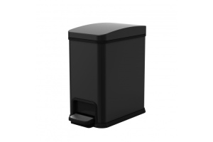 Ведро для мусора WW TOBER BL 8L матовый черный (10000003982)