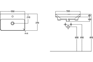 Раковина STWORKI 55 11055-KL - 2