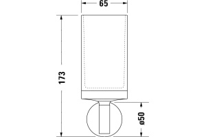 Стакан Duravit Starck T 0099314600 черный - 2