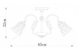 Люстра на штанге Arte Lamp Nicole A2702PL-8AB - 2