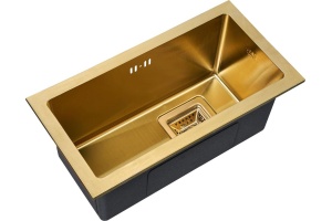 Дополнительная мойка Zorg Inox PVD SZR-2344 bronze