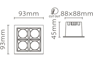 Встраиваемый светильник Fiberli XL003 12130303 - 2