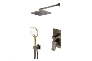 A16040 Встраиваемый комплект для душа с верхней душевой насадкой и лейкой