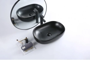 Раковина накладная BelBagno 60 см черный матовый (BB1084-H301) - 2