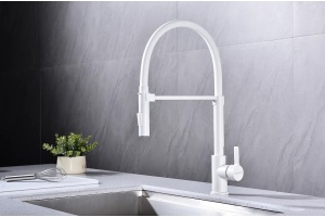 Смеситель для кухни Paulmark Halt белый матовый - 2