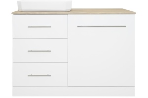 Тумба с раковиной Misty Респект 120 L, под стиральную машину