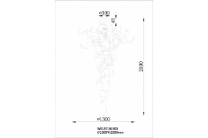 Подвесная люстра Wertmark Alessandra WE197.36.903 - 2