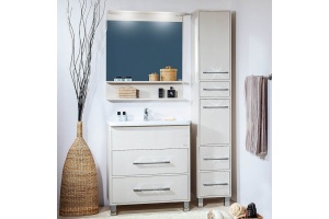 Тумба с раковиной Бриклаер Чили 70 светлая лиственница С - 2