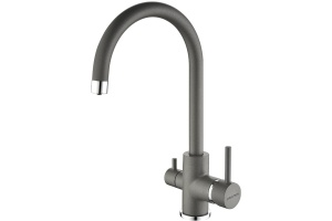 Смеситель для кухни Paulmark Essen серый матовый