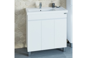 Тумба под раковину напольная Санта Марс 80 белый - 2