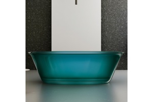 Ванна из полиэфирной смолы Abber Kristall 170х75 бирюзовый - 2