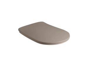 Крышка-сиденье Kerasan Nolita бежевый матовый/хром, с микролифтом (539181)
