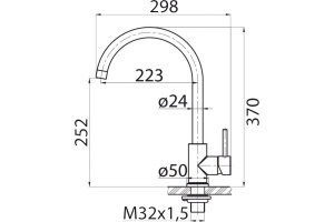 Смеситель BelBagno BB-LAM03-2-IN-NERO для кухонной мойки, черный - 2