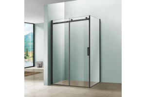 Душевой уголок Vincea Como 130х100 черный стекло прозрачное
