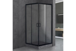 Душевой уголок Royal Bath HPD 110x100 профиль черный стекло прозрачное