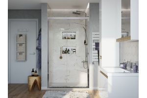 Душевая дверь в нишу STWORKI Стокгольм DE019D2100200CH 100 см профиль хром глянец - 2