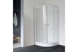 Душевой уголок Royal Bath HK 90х90 с поддоном профиль белый стекло матовое