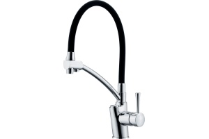 Смеситель для кухонной мойки Zorg 354 хром, черный (ZR 354-6 YF)