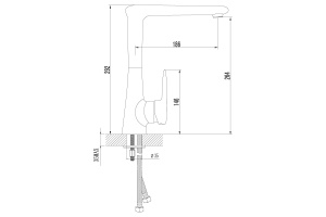 Смеситель для кухонной мойки Lemark Status хром (LM4405C) - 2