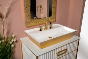 Столешница под раковину Armadi Art Lucido 80 белый - 2