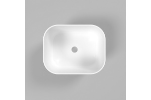 Раковина накладная Whitecross Lazurit 50х40 белая глянцевая - 2