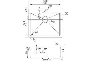 Мойка кухонная Zorg Light ZL R 590510 BRONZE - 2