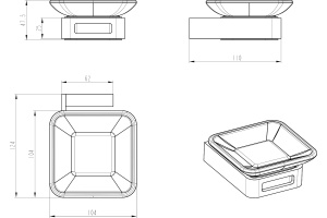 Мыльница Boheme Q 10943-B - 2