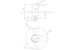 Смеситель для душа Rav Slezak Colorado золото - 2