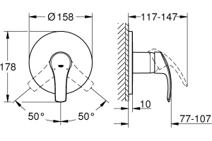 Смеситель Grohe Eurosmart 24042002 для душа - 2