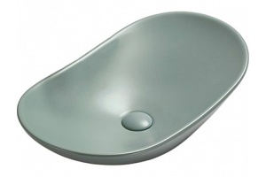 Раковина накладная CeramaLux NC 61.5 см зеленый матовый (7811AMLG-6)