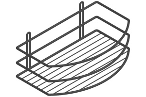 Полка DIWO Смоленск П16073 черный муар