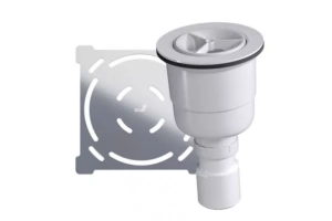 Сифон для поддонов RGW вертикальный белый