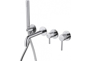 Смеситель для ванны встраиваемый Abber Wasser Kreis хром