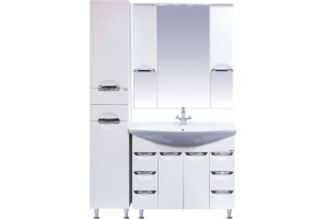 Мебель для ванной Misty Орхидея 105 белая эмаль - 2