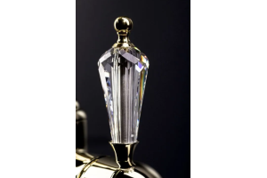 Смеситель для раковины Boheme Tradizionale бронза с прозрачными кристаллами Swarovski - 2