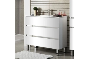 Комплект мебели Sanvit Кубэ-3 60 белый глянец - 2