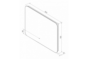 Зеркало Misty Адхил 80х70 с подсветкой и подогревом - 3